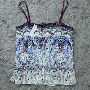 WHITE HOUSE BLACK MARKET printed Top